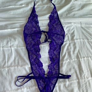 sexy purple lingerie
